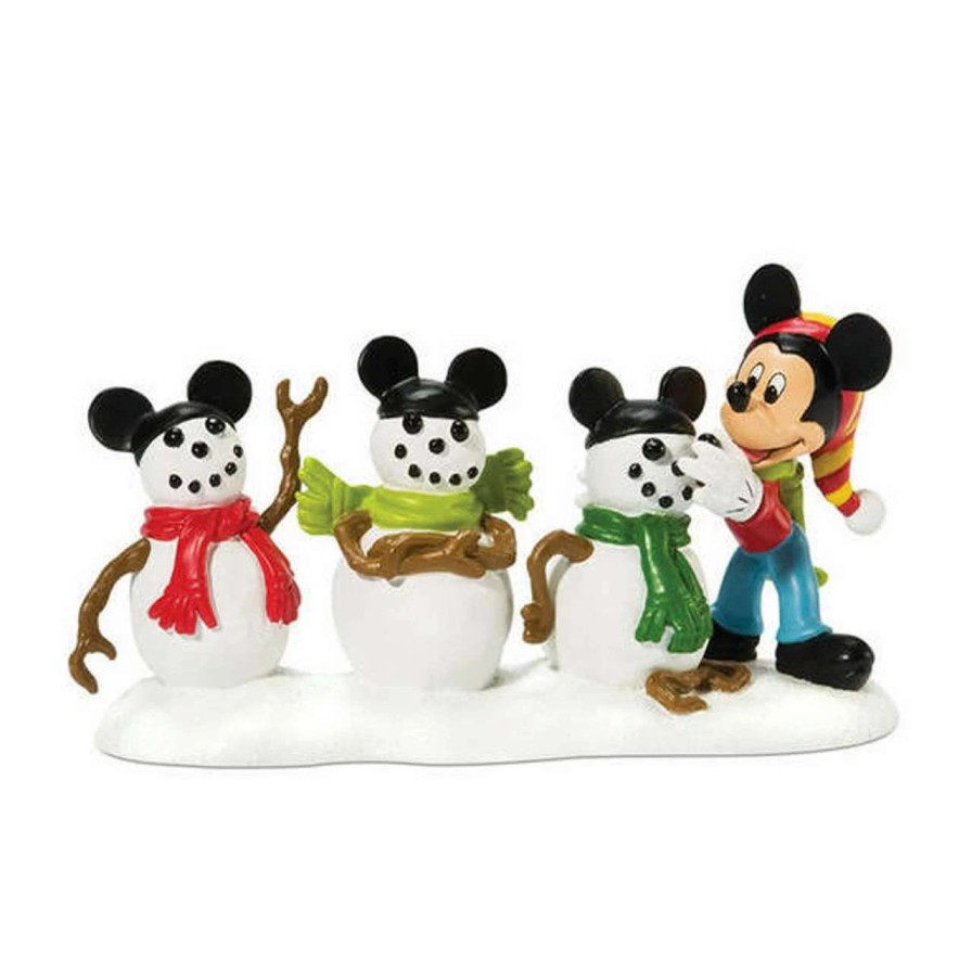 Christmas Village Sets & Accessories * | Department 56 Disney Mickey Mouse "The Three Mouseketeers" Christmas Table Piece