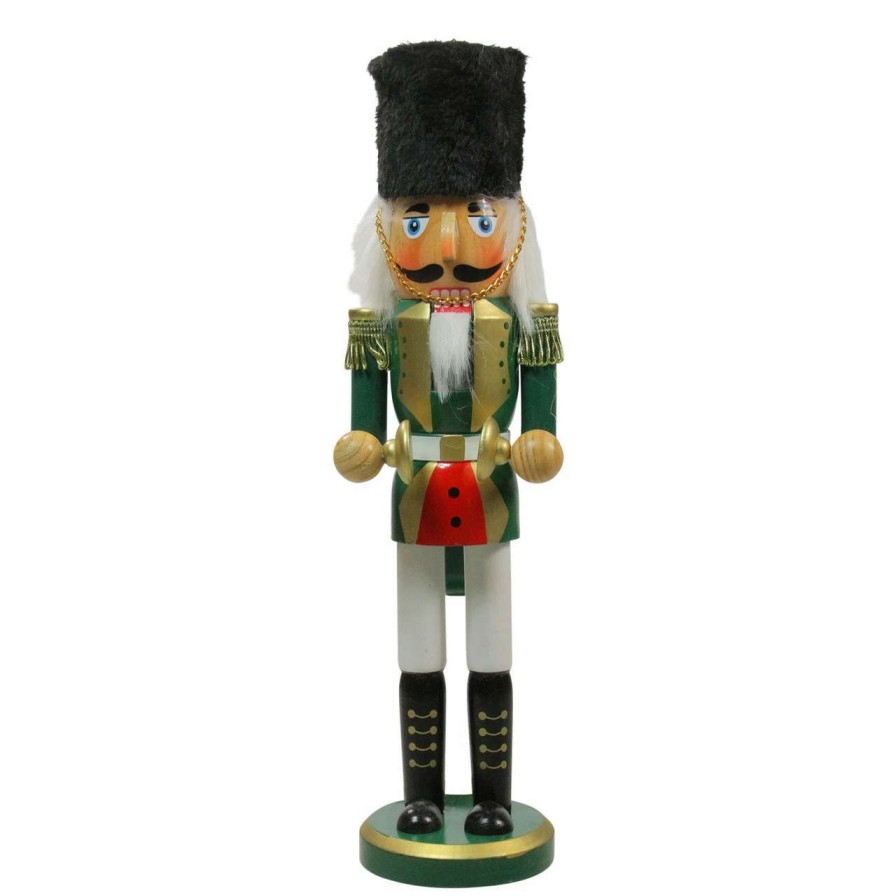 Figures * | Northlight 14 Green And White Cymbalist Christmas Nutcracker