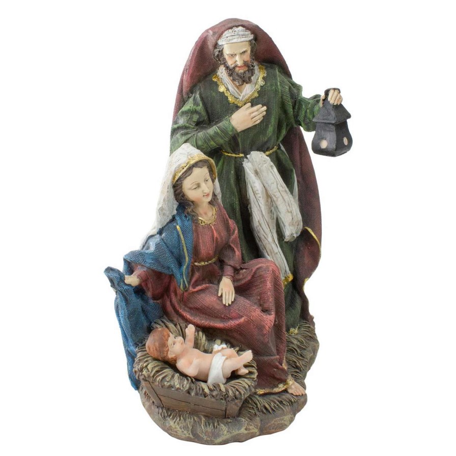 Nativity Sets & Accessories * | Northlight 14 Green And Brown Silent Night Holy Family Nativity Christmas Figurine