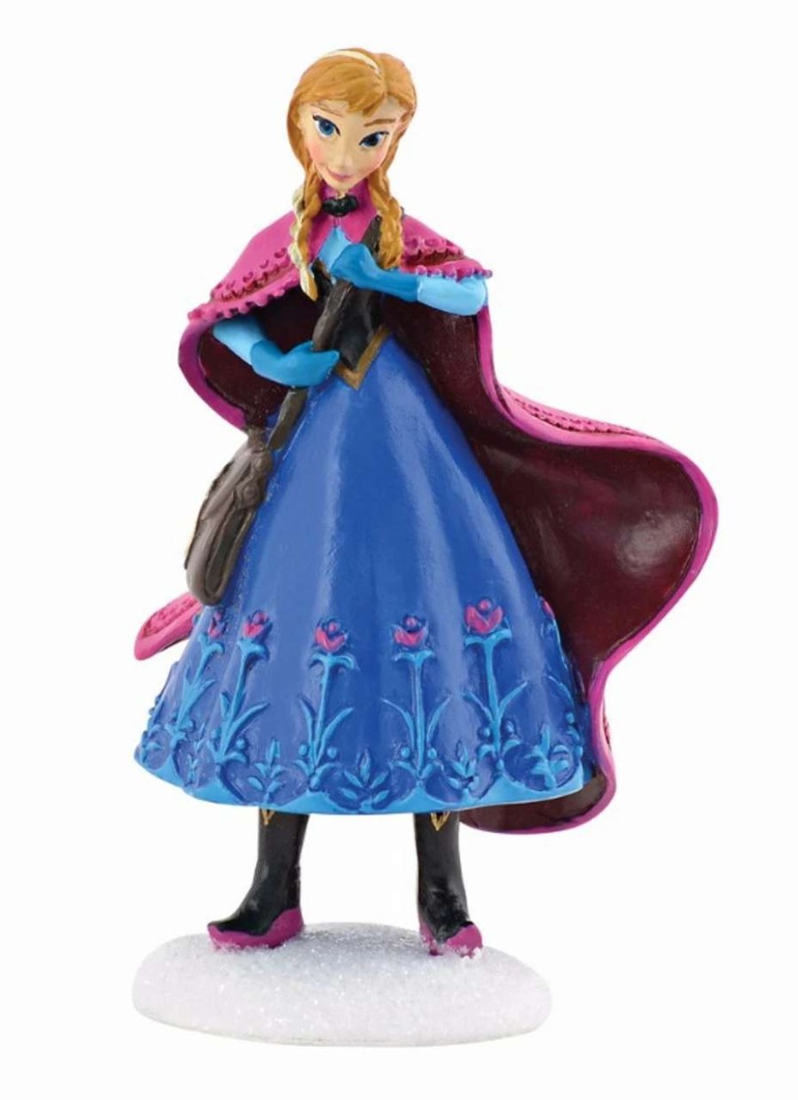 Figures * | Department 56 3.25 Blue And Magenta Purple Disney Frozen Anna Christmas Figurine