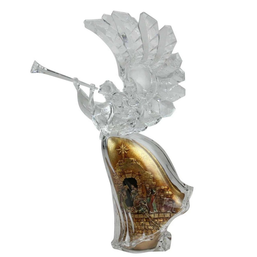 Figures * | Diva At Home 14.75 White And Gold Angel Christmas Decoration