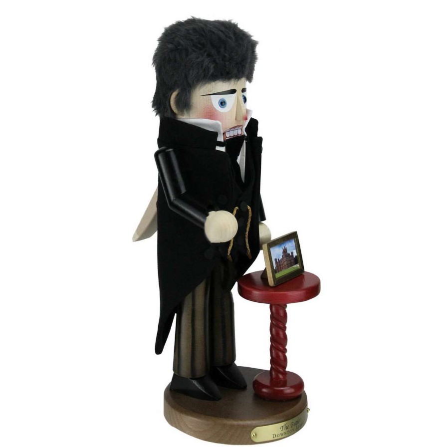 Figures * | Kurt Adler 16 Black And Gray Abbey Butler Collectible Christmas Nutcracker Figurine