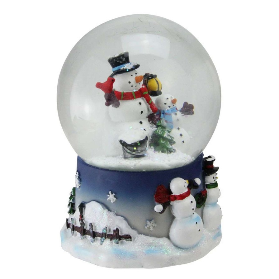 Christmas Village Sets & Accessories * | Northlight 7 Snow Family Musical Christmas Snow Globe