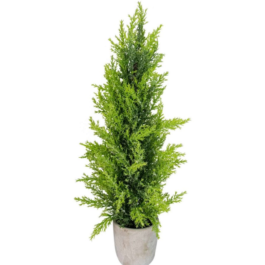 Christmas Table Top Trees * | Northlight 17 Upswept Frosted Cedar Artificial Christmas Tree Unlit