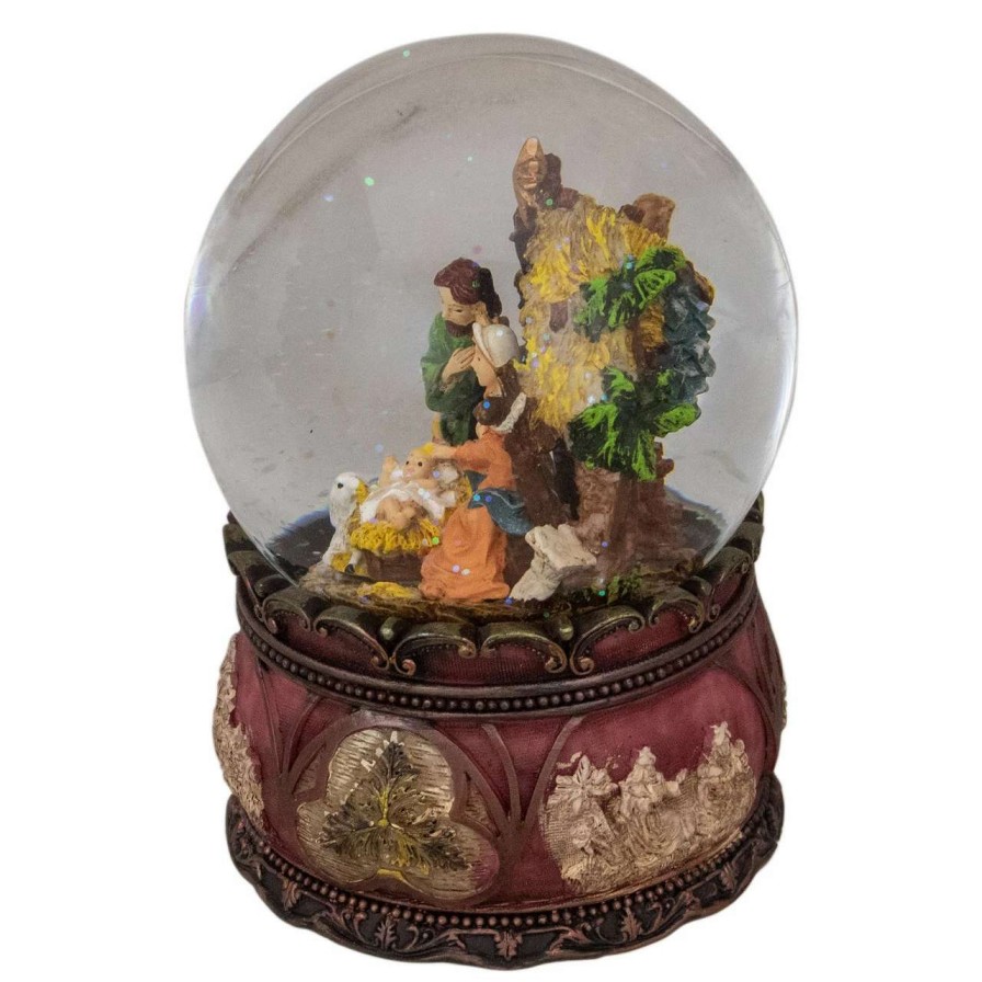 Christmas Village Sets & Accessories * | Northlight 5.75 Holy Family Nativity Scene Christmas Snow Globe