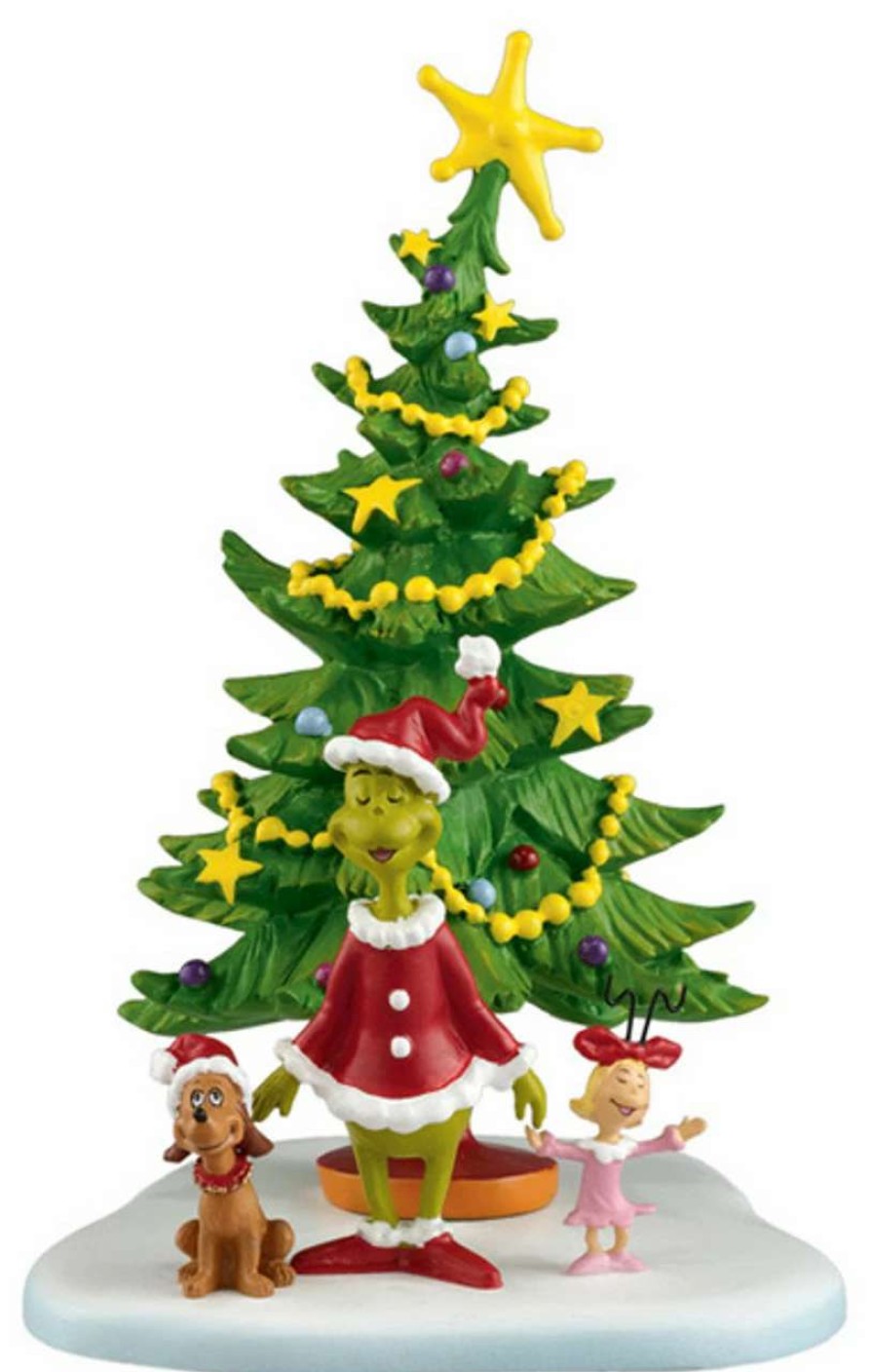 Christmas Village Sets & Accessories * | Department 56 5.5 Green And Yellow Dr. Seuss The Grinch Welcome Christmas Tabletop Decor