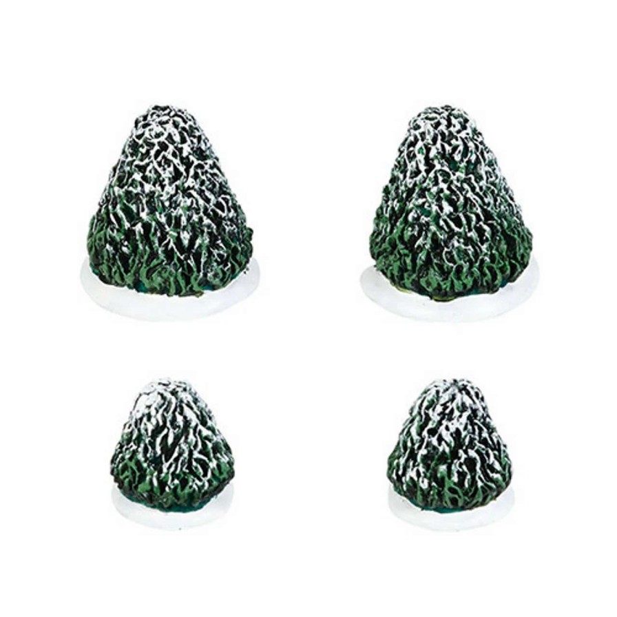 Christmas Village Sets & Accessories * | Department 56 Set Of 4 Green Tudor Gardens Topiaries Accessory 1.5