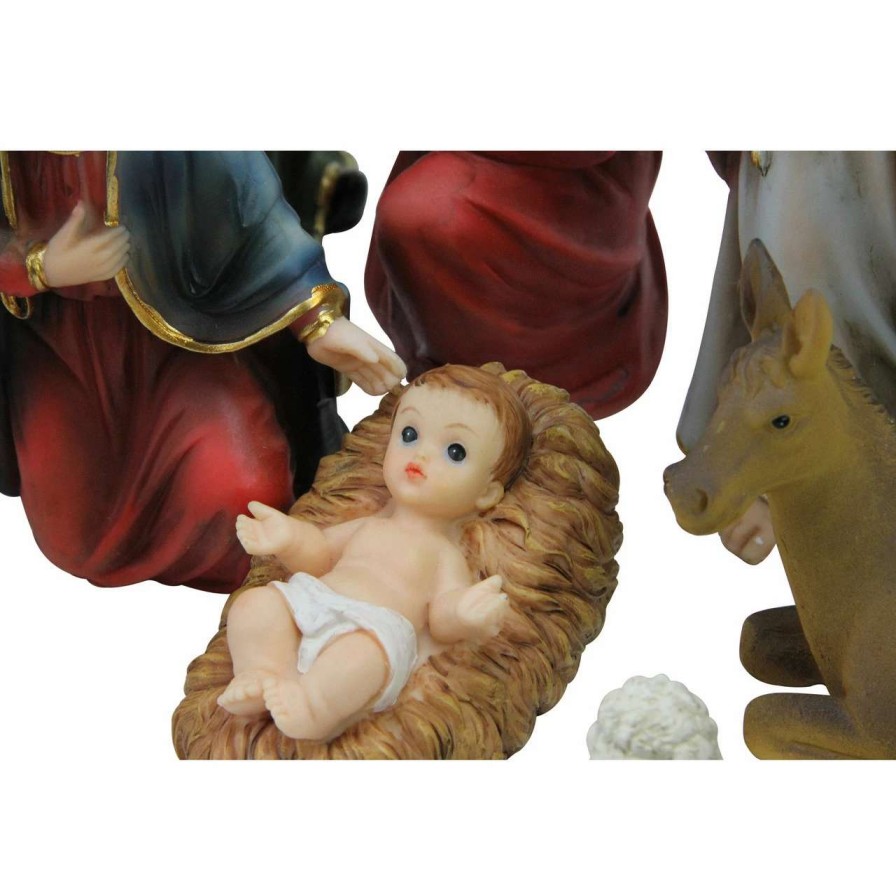 Nativity Sets & Accessories * | Northlight 12-Piece Red And Beige Religious Children'S First Christmas Nativity Set 8