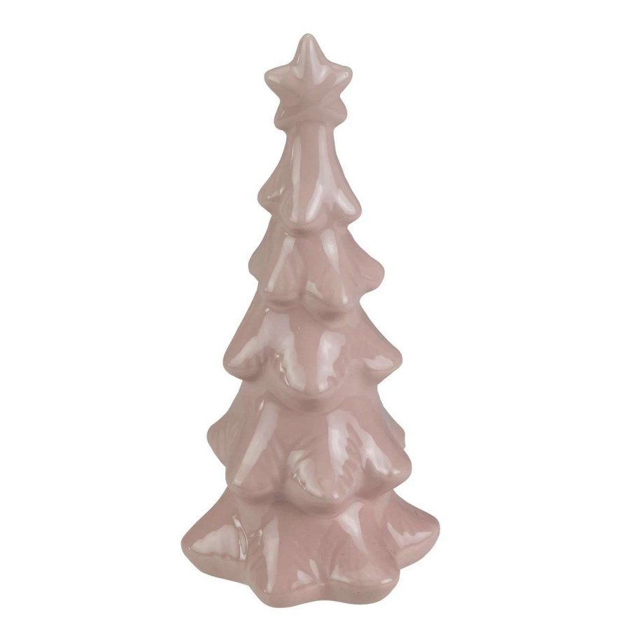 Christmas Table Top Trees * | Northlight 7.25 Dusty Rose Ceramic Tree Christmas Decoration