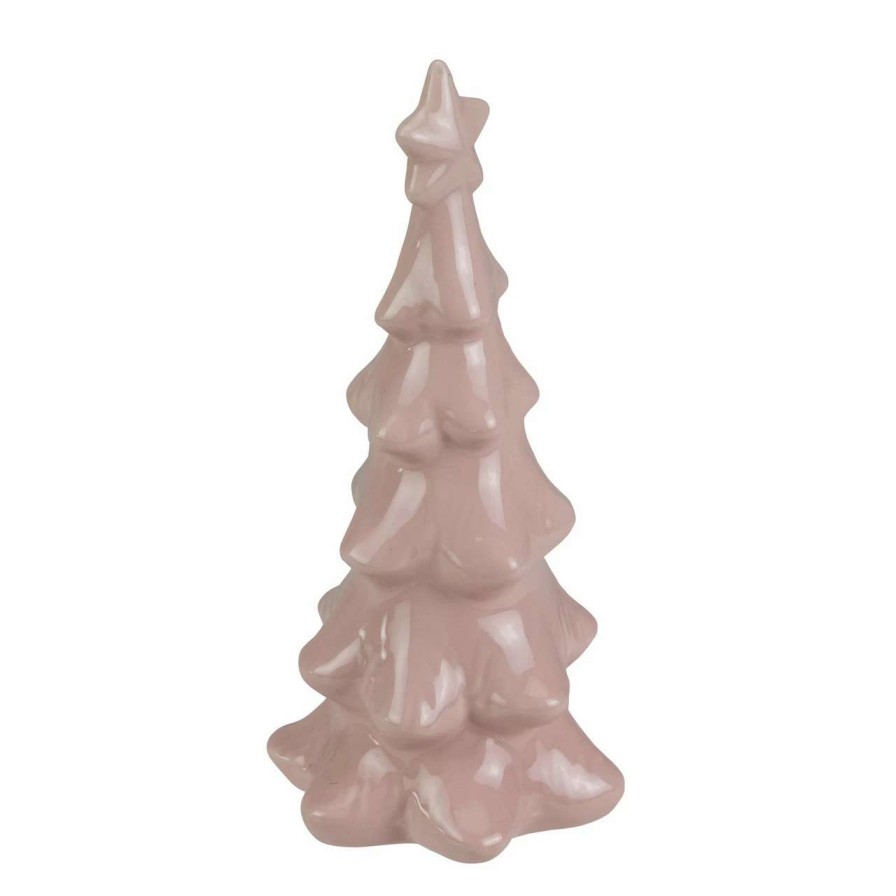 Christmas Table Top Trees * | Northlight 7.25 Dusty Rose Ceramic Tree Christmas Decoration