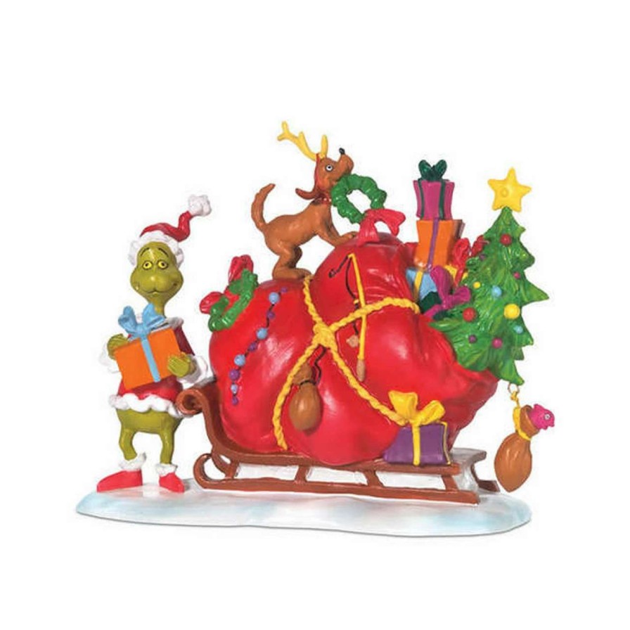 Christmas Village Sets & Accessories * | Department 56 Dr Seuss Grinch'S Small Heart Grew Christmas Tabletop Decor #804158