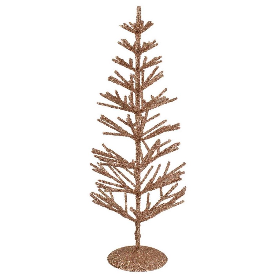 Christmas Table Top Trees * | Northlight 18 Rose Gold Artificial Tabletop Christmas Tree Unlit