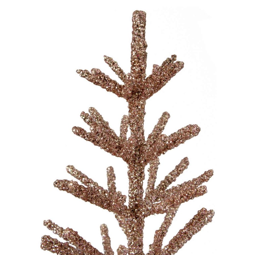 Christmas Table Top Trees * | Northlight 18 Rose Gold Artificial Tabletop Christmas Tree Unlit