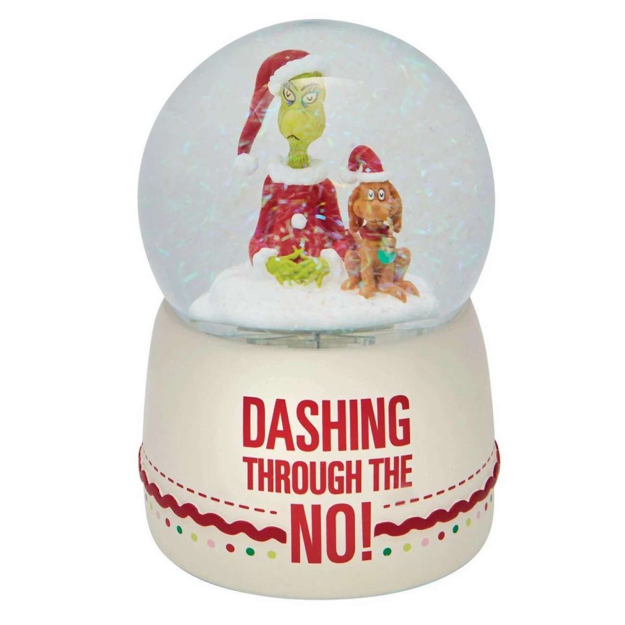 Christmas Village Sets & Accessories * | Department 56 Dept 56 The Grinch Musical Christmas Waterball