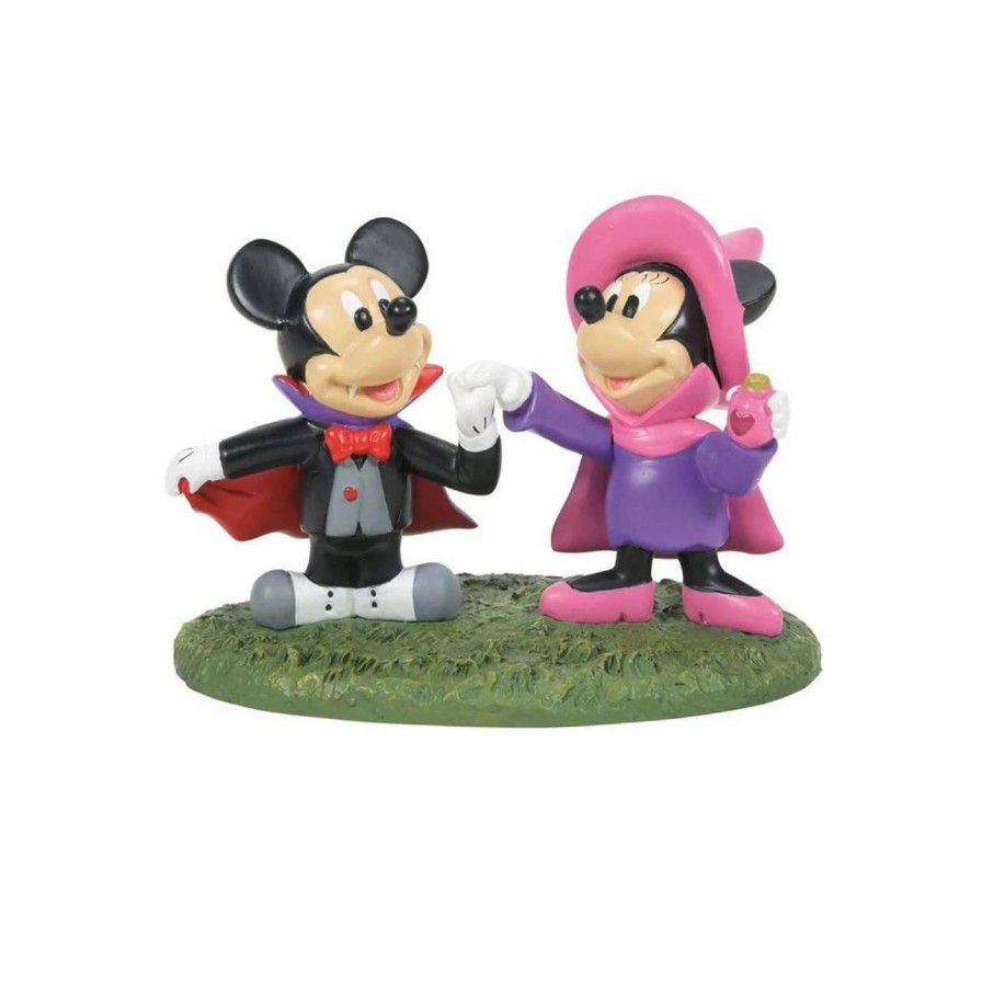 Christmas Village Sets & Accessories * | Department 56 Dept 56 Disney Mickey And Minnie'S Costume Fun Halloween Figure