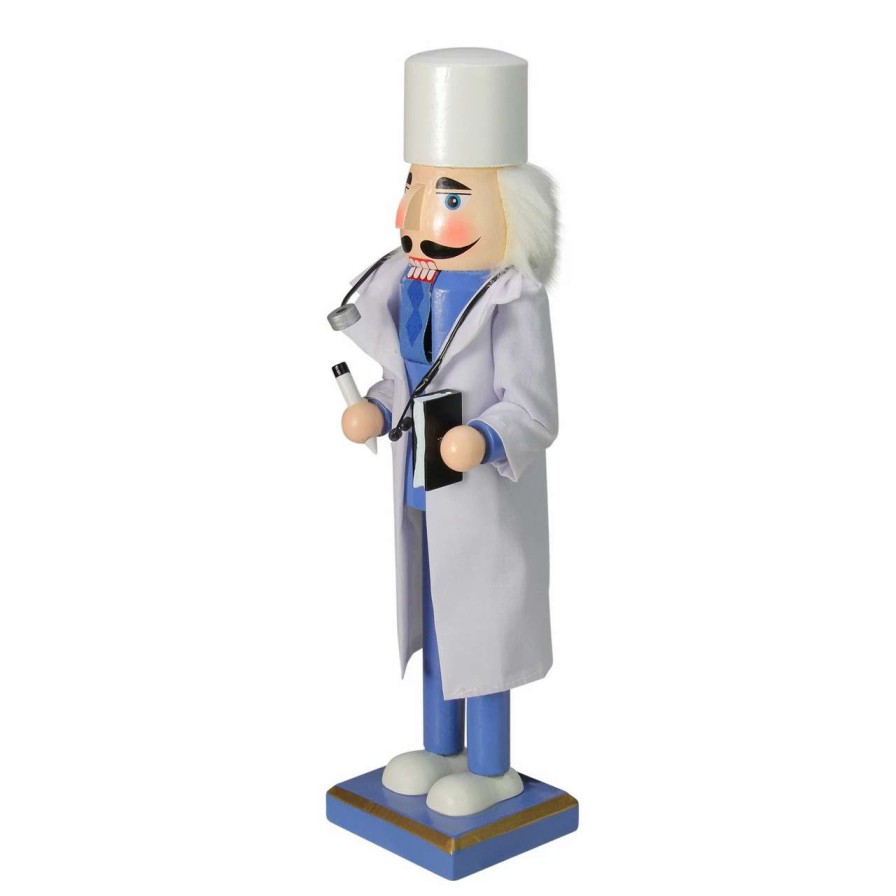 Figures * | Northlight 14 Wooden Christmas Nutcracker Doctor With Stethoscope