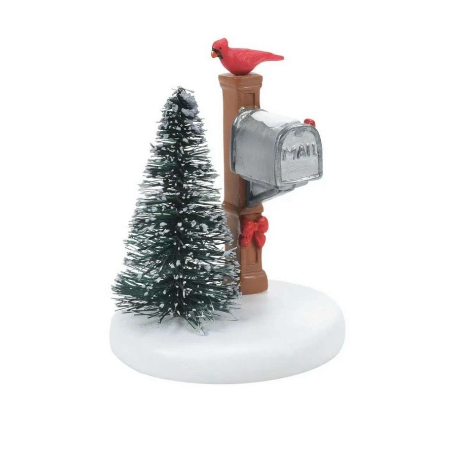 Christmas Village Sets & Accessories * | Department 56 Dept 56 Cardinal Christmas Mailbox