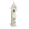 Christmas Village Sets & Accessories * | Raz 23.5 White And Brown Lighted Vine Accented Birdhouse Tabletop Christmas Decoration