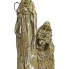 Nativity Sets & Accessories * | Allstate 10 Religious Inspirational Brown With Silver Glitter Holy Family Christmas Nativity Decoration