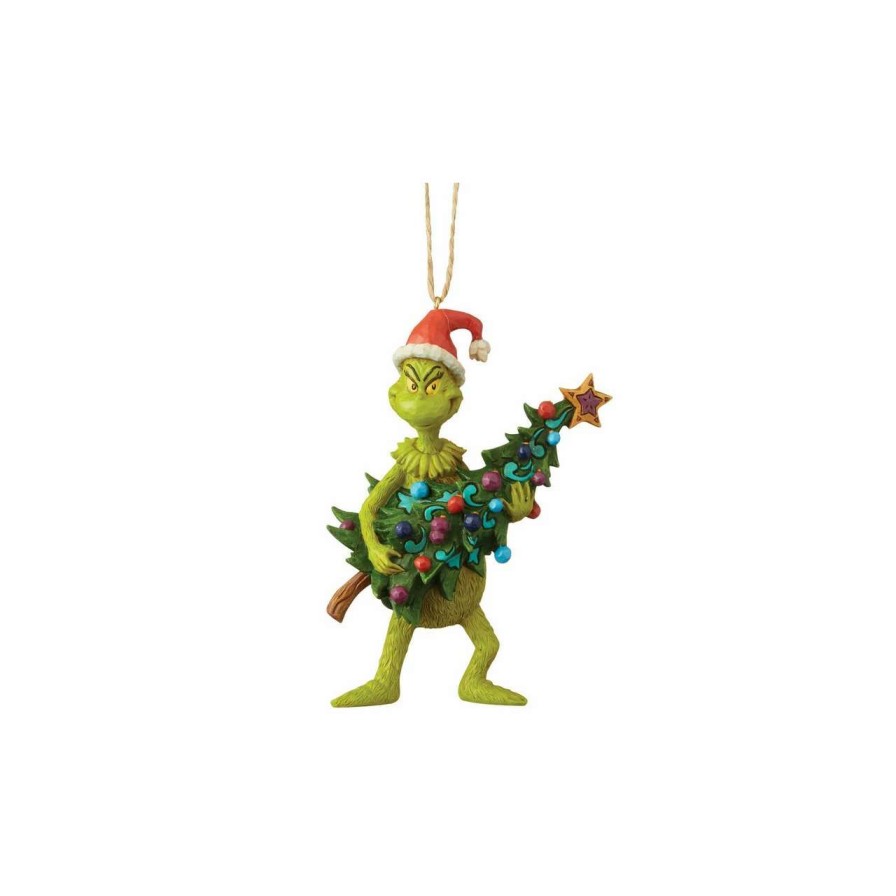 Christmas Village Sets & Accessories * | Department 56 Dept 56 Jim Shore Grinch And Tree Christmas Ornament