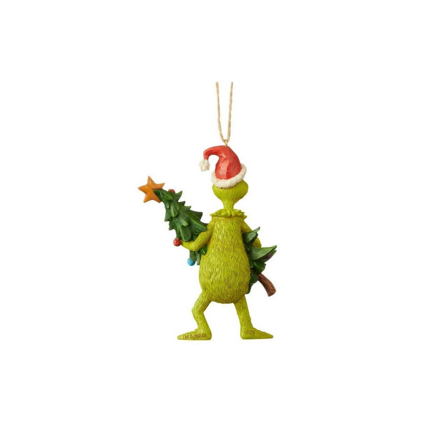 Christmas Village Sets & Accessories * | Department 56 Dept 56 Jim Shore Grinch And Tree Christmas Ornament