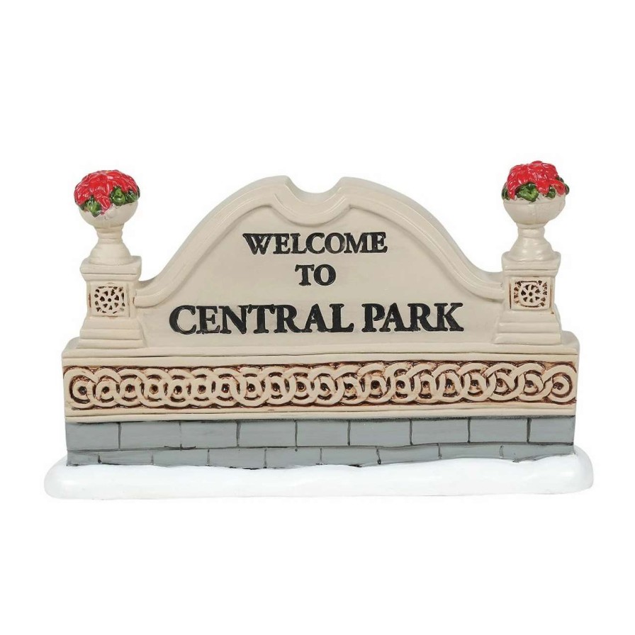 Christmas Village Sets & Accessories * | Department 56 Classic Christmas Sign Village Accessory #6005525