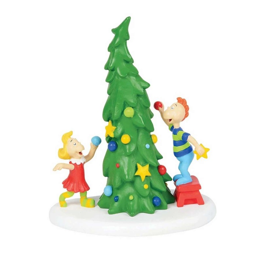 Christmas Village Sets & Accessories * | Department 56 Dr Seuss Who-Ville Christmas Tree Figurine #4059423