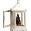 Candles & Lanterns * | Mr. Christmas Rustic Lighted Fiber Optic Musical Table Top Lantern #78751