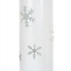 Candles & Lanterns * | Melrose 24 Elegant Winter White Christmas Snowflake Standing Floor Candle Lantern