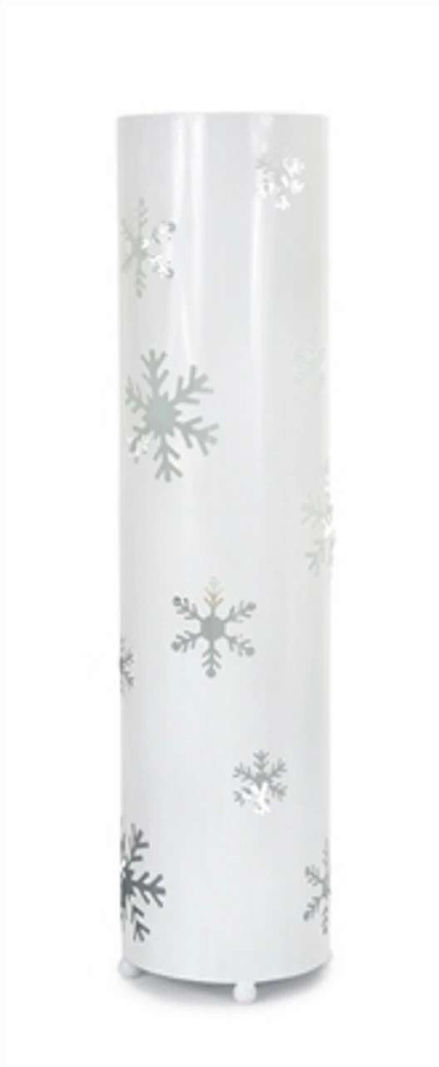 Candles & Lanterns * | Melrose 24 Elegant Winter White Christmas Snowflake Standing Floor Candle Lantern