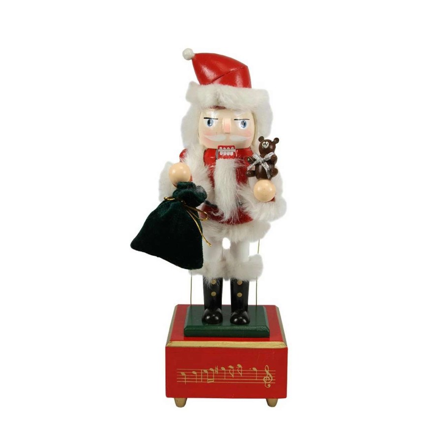 Figures * | Nutcracker Factory 12 Red Musical And Animated Santa Claus Christmas Nutcracker