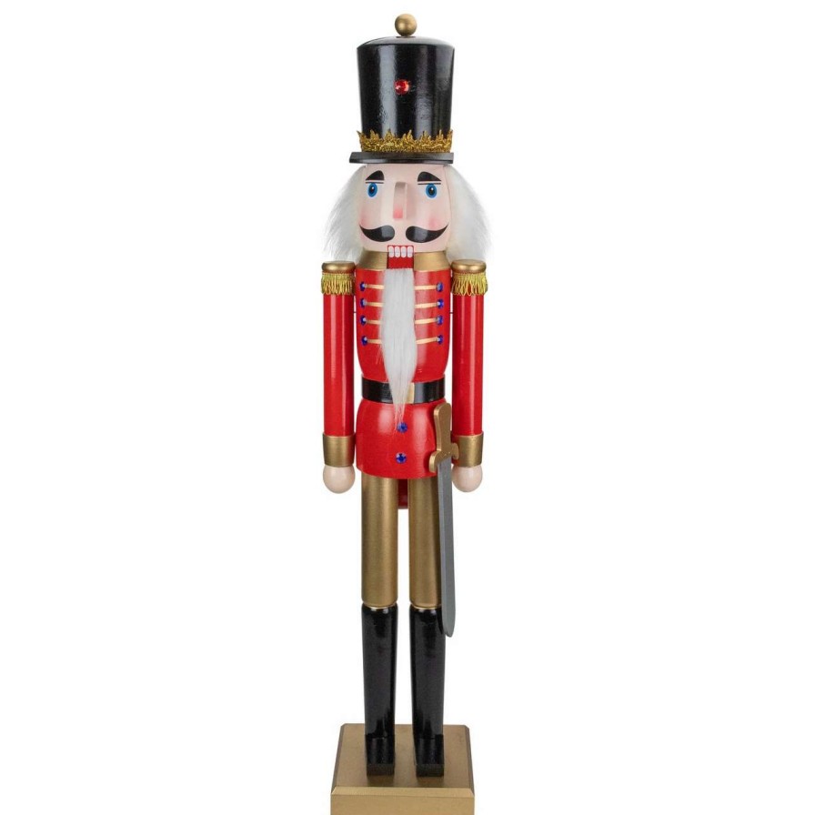 Figures * | Northlight 36 Red And Gold Christmas Soldier Nutcracker With Sword