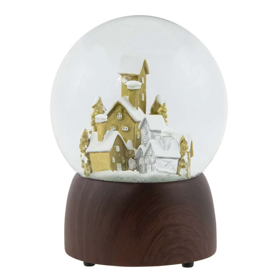 Christmas Village Sets & Accessories * | Northlight 6.5 Holiday Village Wonderland Christmas Musical Snow Globe