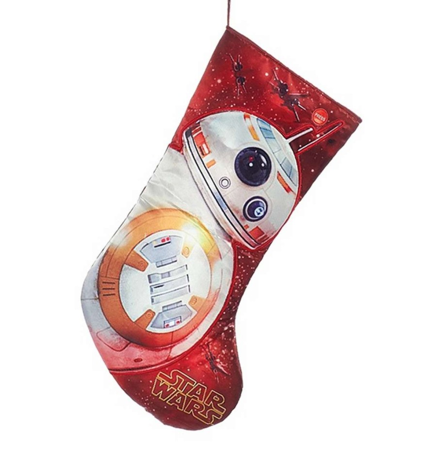 Stockings & Holders * | Kurt Adler 19 Red And White Battery Operated Musical Christmas Stocking