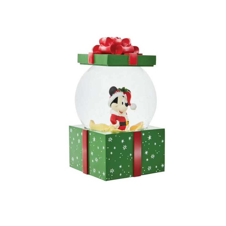 Christmas Village Sets & Accessories * | Department 56 Dept 56 Mickey Christmas Gift Waterball