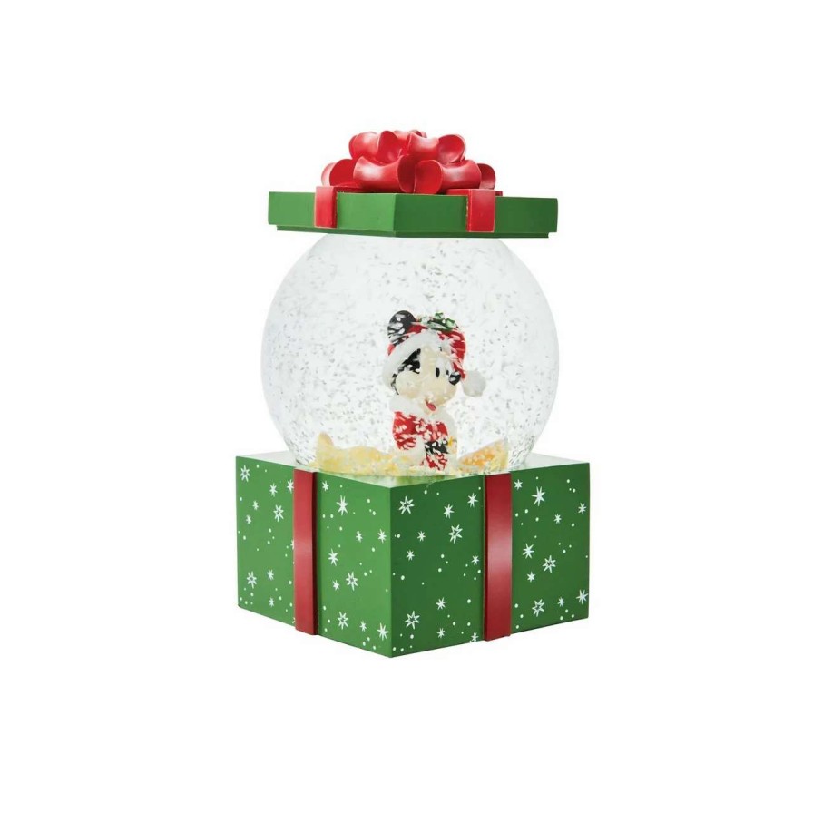 Christmas Village Sets & Accessories * | Department 56 Dept 56 Mickey Christmas Gift Waterball