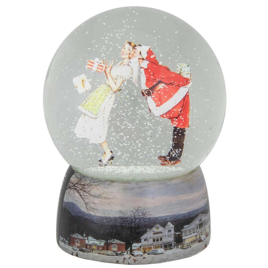 Christmas Village Sets & Accessories * | Northlight 6.5 Norman Rockwell 'Christmas Surprise' Snow Globe