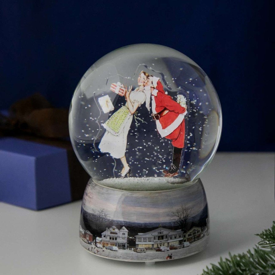 Christmas Village Sets & Accessories * | Northlight 6.5 Norman Rockwell 'Christmas Surprise' Snow Globe