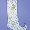 Stockings & Holders * | Patience Brewster 28 White And Green Prancer Embroidered Christmas Stocking