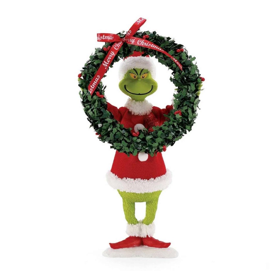 Christmas Village Sets & Accessories * | Department 56 Dept 56 Grinch Decorates Christmas Figure