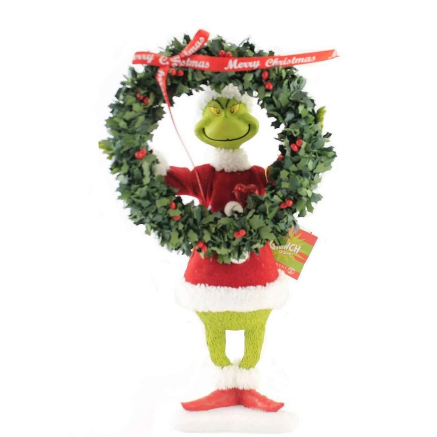 Christmas Village Sets & Accessories * | Department 56 Dept 56 Grinch Decorates Christmas Figure