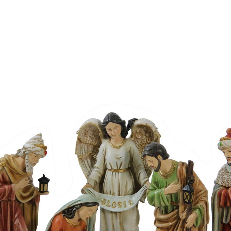 Nativity Sets & Accessories * | Northlight 11Pc Vibrantly Colored Traditional Religious Christmas Nativity Figurine Set 15.5