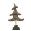 Christmas Table Top Trees * | Northlight 23.5 Brown And Gray Glittered Country Rustic Tree Christmas Tabletop Decor