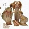 Nativity Sets & Accessories * | Roman 10-Piece White And Gold Christmas Nativity Figurine 8.5