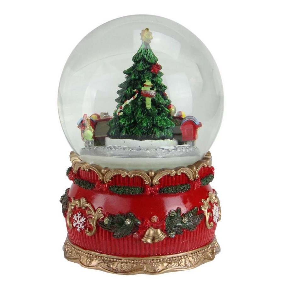 Christmas Village Sets & Accessories * | Northlight 5.5 Christmas Tree And Train Musical Snow Globe