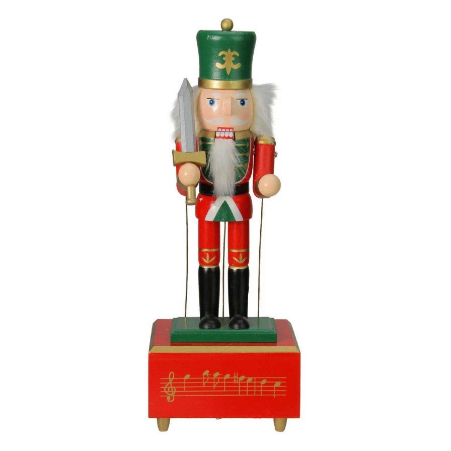 Figures * | Northlight 12.5 Red And Green Musical And Animated Guard Christmas Nutcracker