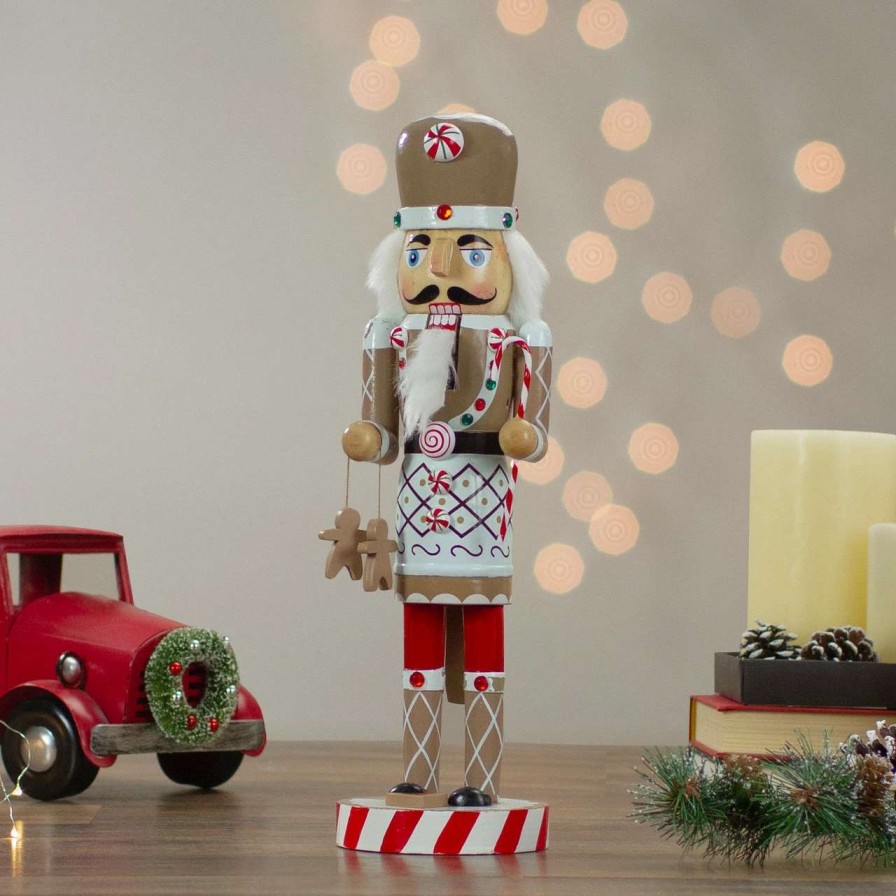 Figures * | Northlight 14 Beige And Red Gingerbread Chef Christmas Nutcracker