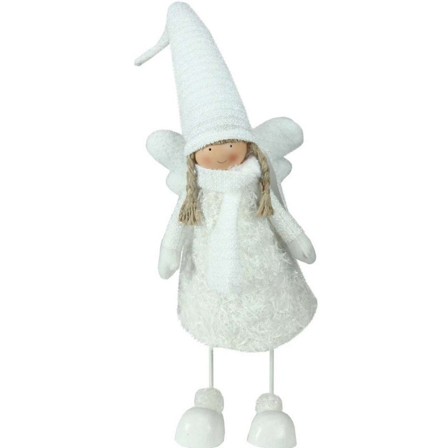 Figures * | Northlight 26.75 White Bobble Girl Angel Christmas Tabletop Figurine