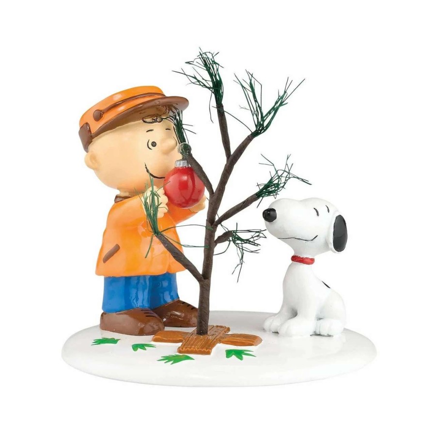 Christmas Village Sets & Accessories * | Department 56 Dept 56 Peanuts The Perfect Tree Christmas Figure