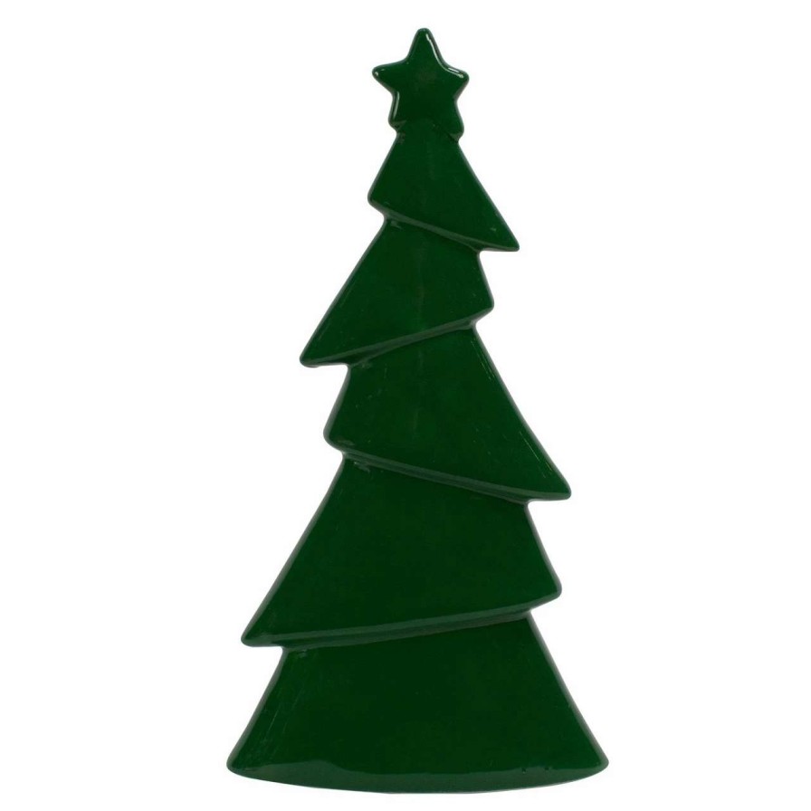 Christmas Table Top Trees * | Northlight 10.75 Dark Green Christmas Tree Tabletop Decor